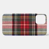 Coques Case-Mate iPhone Plaque écossaise rouge et blanche écossaise. (Verso (horizontal))