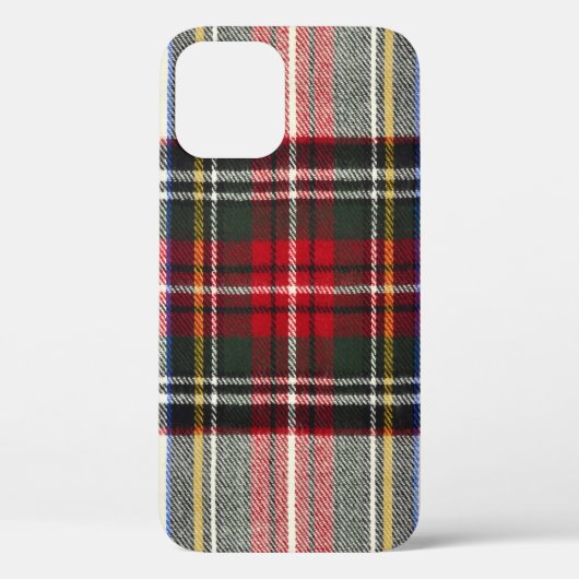 Coques Case-Mate iPhone Plaque écossaise rouge et blanche écossaise. (Verso)