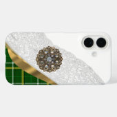Coques Case-Mate iPhone Plaque écossaise verte (Verso (horizontal))