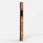 Coques Case-Mate iPhone Plaqué en diagonale rouge, orange, jaune et bleu (Dos/Droite)