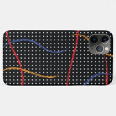 Coques Case-Mate iPhone Plaque et points de peinture rétro (Dos (Horizontal))