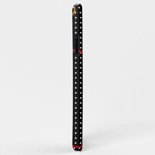 Coques Case-Mate iPhone Plaque et points de peinture rétro (Dos/Droite)