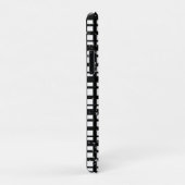 Coques Case-Mate iPhone Plaqué noir et blanc avec des chaussettes d'équipa (Dos/Droite)