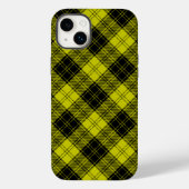 Coques Case-Mate iPhone Plaque noire jaune tartan MacLachlan (Verso)