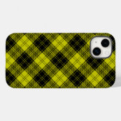 Coques Case-Mate iPhone Plaque noire jaune tartan MacLachlan (Verso (horizontal))