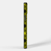 Coques Case-Mate iPhone Plaque noire jaune tartan MacLachlan (Verso / Droite)