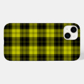 Coques Case-Mate iPhone Plaque noire jaune tartan MacLachlan (Verso (horizontal))