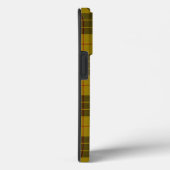 Coques Case-Mate iPhone Plaque noire jaune tartan MacLeod (Verso / Droite)