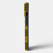 Coques Case-Mate iPhone Plaque noire jaune tartan MacLeod (Verso / Gauche)