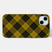 Coques Case-Mate iPhone Plaque noire jaune tartan MacLeod (Verso (horizontal))