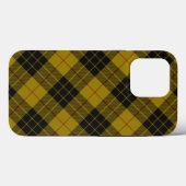 Coques Case-Mate iPhone Plaque noire jaune tartan MacLeod (Verso (horizontal))