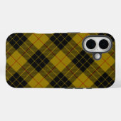 Coques Case-Mate iPhone Plaque noire jaune tartan MacLeod (Verso (horizontal))