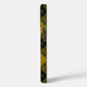 Coques Case-Mate iPhone Plaque noire jaune tartan MacLeod (Verso / Gauche)