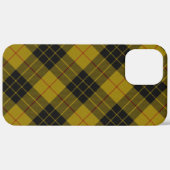 Coques Case-Mate iPhone Plaque noire jaune tartan MacLeod (Verso / Droite)