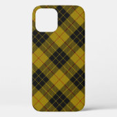 Coques Case-Mate iPhone Plaque noire jaune tartan MacLeod (Verso)