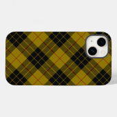 Coques Case-Mate iPhone Plaque noire jaune tartan MacLeod (Verso (horizontal))