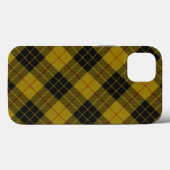 Coques Case-Mate iPhone Plaque noire jaune tartan MacLeod (Verso (horizontal))