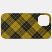 Coques Case-Mate iPhone Plaque noire jaune tartan MacLeod (Verso (horizontal))