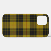 Coques Case-Mate iPhone Plaque noire jaune tartan MacLeod (Verso (horizontal))