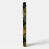 Coques Case-Mate iPhone Plaque noire jaune tartan MacLeod (Verso / Gauche)