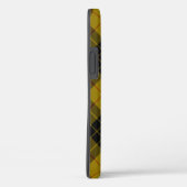 Coques Case-Mate iPhone Plaque noire jaune tartan MacLeod (Verso / Droite)