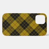 Coques Case-Mate iPhone Plaque noire jaune tartan MacLeod (Verso (horizontal))