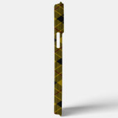 Coques Case-Mate iPhone Plaque noire jaune tartan MacLeod (Verso / Droite)