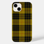 Coques Case-Mate iPhone Plaque noire jaune tartan MacLeod (Verso)