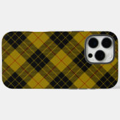 Coques Case-Mate iPhone Plaque noire jaune tartan MacLeod (Verso (horizontal))