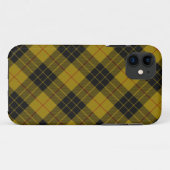 Coques Case-Mate iPhone Plaque noire jaune tartan MacLeod (Dos (Horizontal))