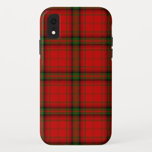 Coques Case-Mate iPhone Plaque rouge vert tartan MacDougall (Dos)