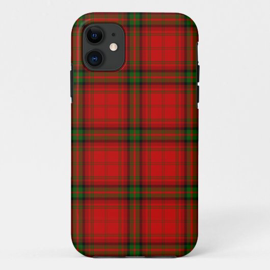 Coques Case-Mate iPhone Plaque rouge vert tartan MacDougall (Dos)