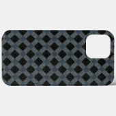 Coques Case-Mate iPhone Plaqué rustique avec ton gris et tissu velouté (Verso (horizontal))