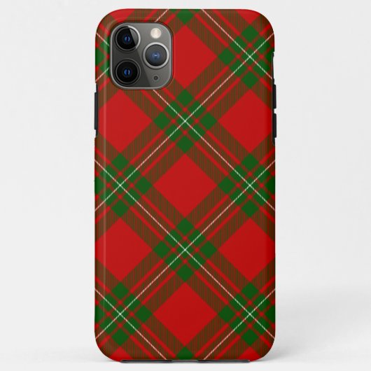 Coques Case-Mate iPhone Plaque vert rouge de tartan MacGregor (Dos)