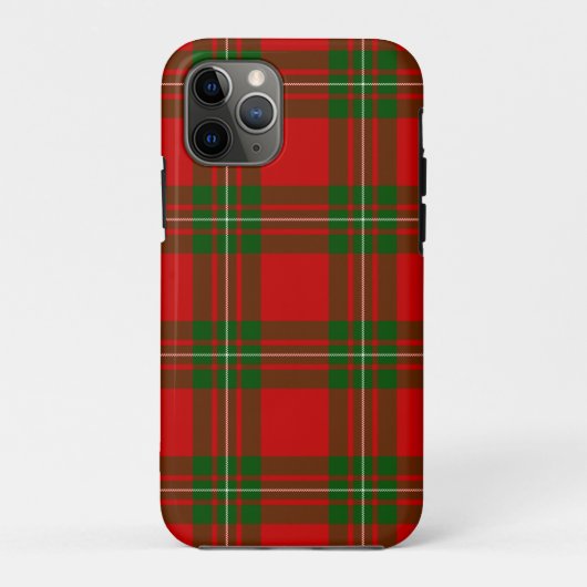 Coques Case-Mate iPhone Plaque vert rouge de tartan MacGregor (Dos)
