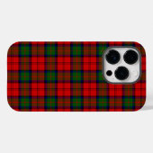 Coques Case-Mate iPhone Plaque vert rouge tartan MacDuff (Verso (horizontal))