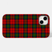 Coques Case-Mate iPhone Plaque vert rouge tartan MacDuff (Verso (horizontal))