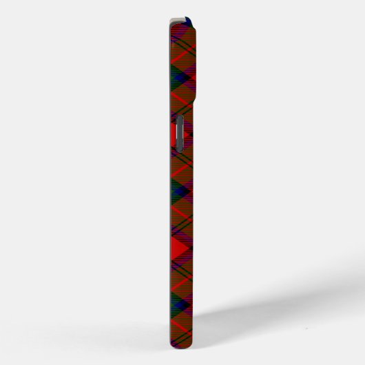 Coques Case-Mate iPhone Plaque vert rouge tartan MacDuff (Verso / Droite)