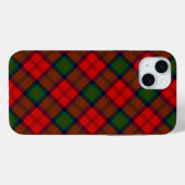 Coques Case-Mate iPhone Plaque vert rouge tartan MacDuff (Verso (horizontal))