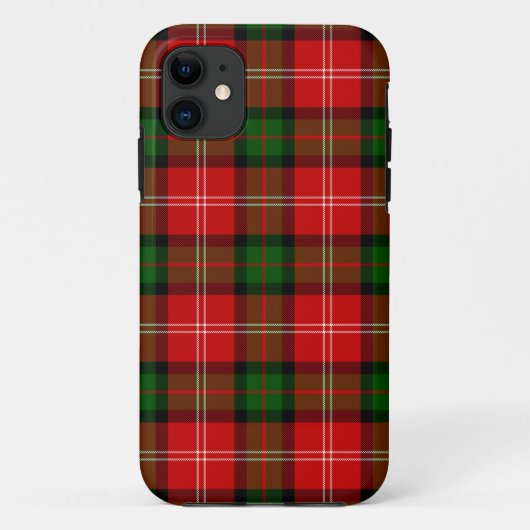 Coques Case-Mate iPhone Plaque vert rouge tartan MacKintosh (Dos)