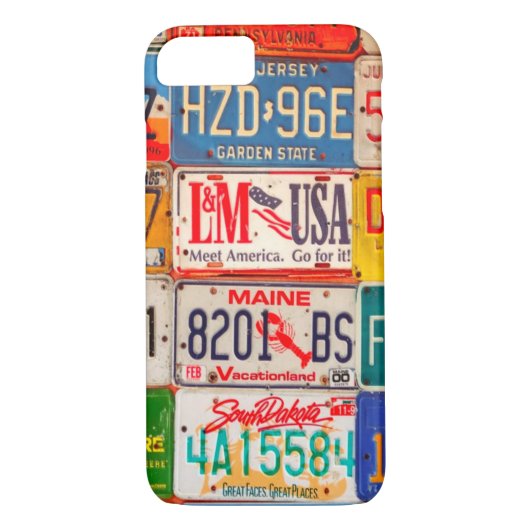 Coques Case-Mate iPhone Plaques de licence américaines Art America (Dos)