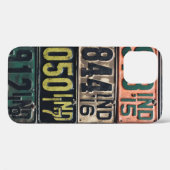 Coques Case-Mate iPhone Plaques de licence vintages (Verso (horizontal))