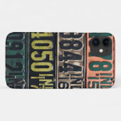 Coques Case-Mate iPhone Plaques de licence vintages (Dos (Horizontal))
