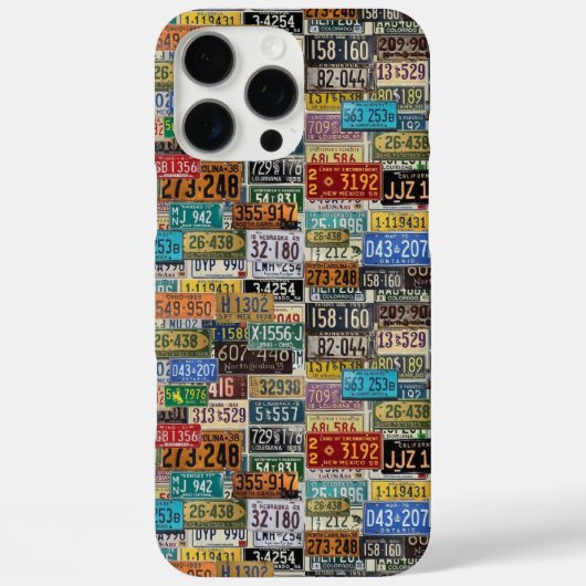 Coques Case-Mate iPhone Plaques de licence vintages (Verso)