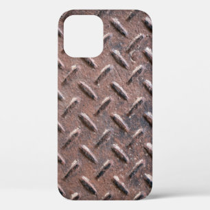 Case-Mate iPhone Case Plaques de surface vieilles en acier non glissant.