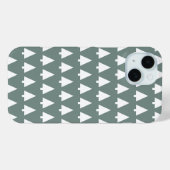 Coques Case-Mate iPhone Plaques de Tree | minimum Sage Green (Verso (horizontal))