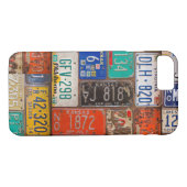 Coques Case-Mate iPhone plaques d'immatriculation rouillées rétro (Dos (Horizontal))