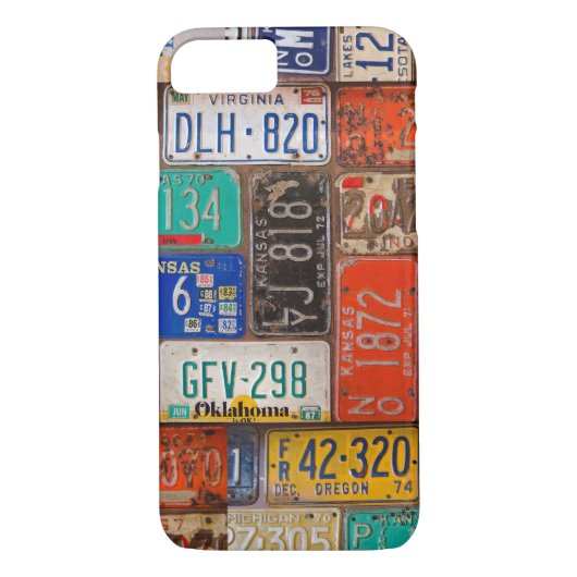 Coques Case-Mate iPhone plaques d'immatriculation rouillées rétro (Dos)