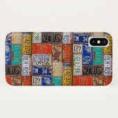 Coques Case-Mate iPhone plaques d'immatriculation rouillées rétro (Dos (Horizontal))