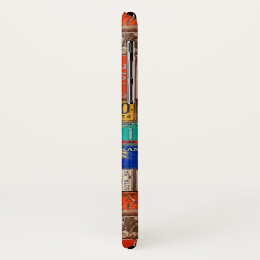 Coques Case-Mate iPhone plaques d'immatriculation rouillées rétro (Dos/Gauche)